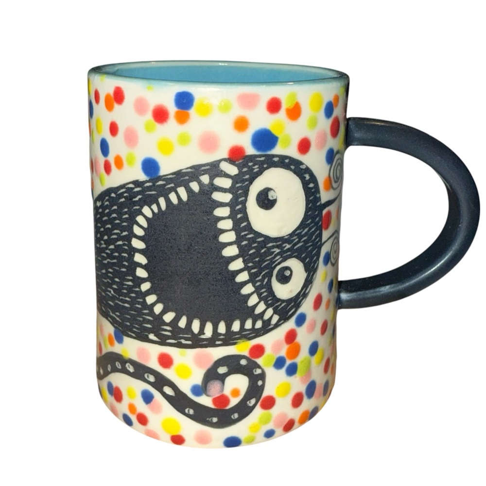 Timber Ceramics Party Monster‎ mug by artist Tim McMahon